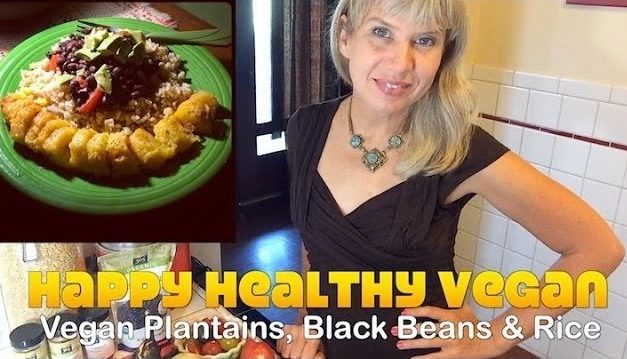 Plantains, Black Beans & RIce Demo [Oil Free Vegan Recipe]