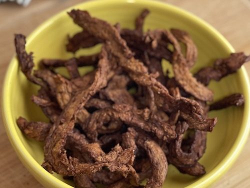 Black Pepper Soy Jerky [Oil Free Vegan Recipe]